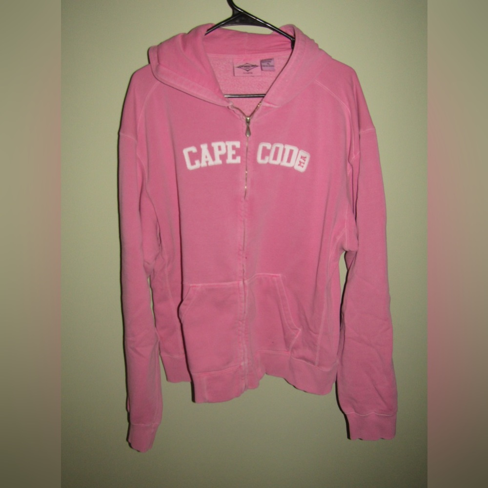 Cape Cod Pink Zip-Up Hoodie